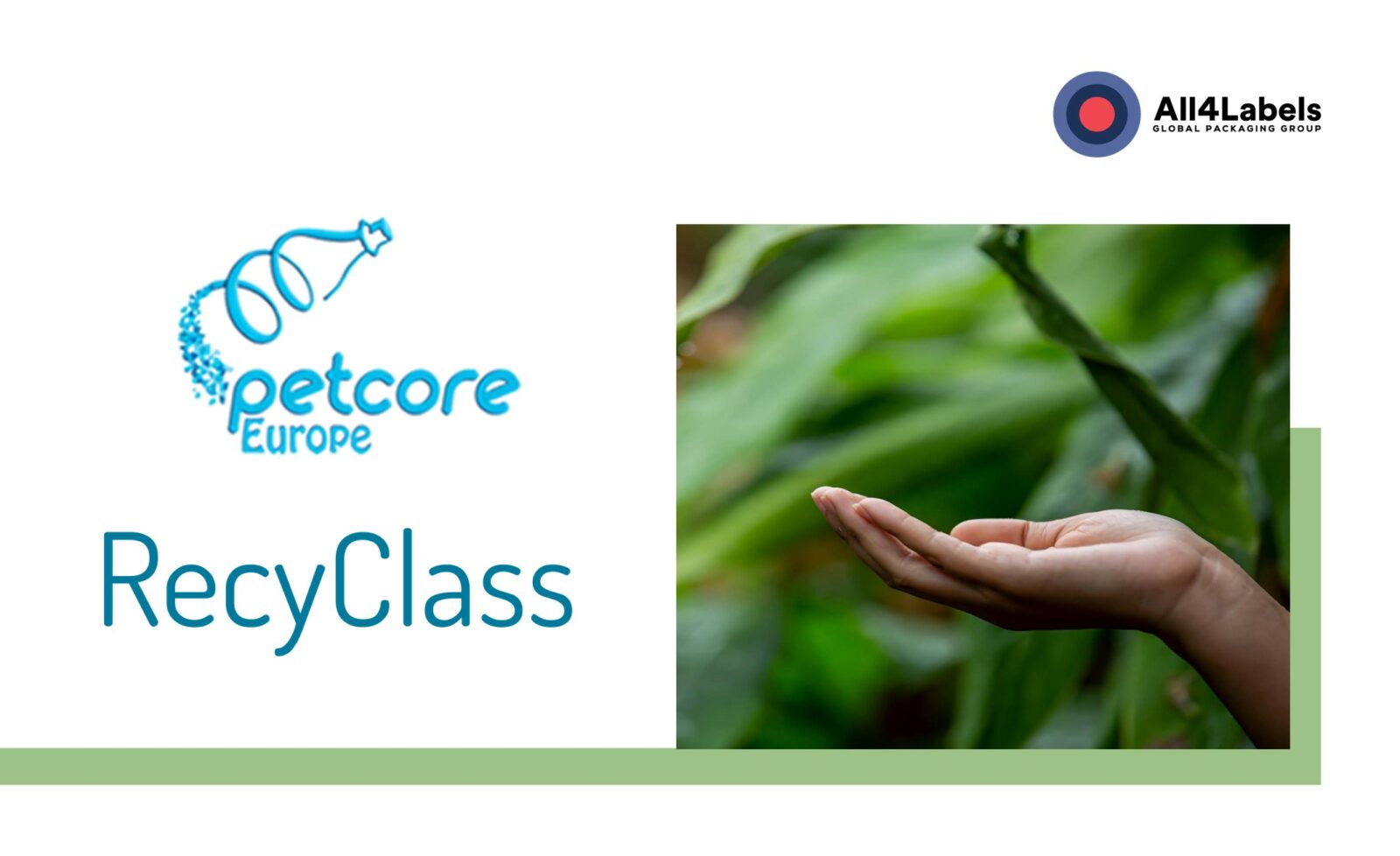All4Labels joins the initiatives Petcore and RecyClass as part of its sustainability strategy