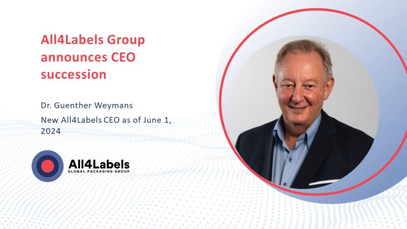 All4Labels Group announces CEO succession