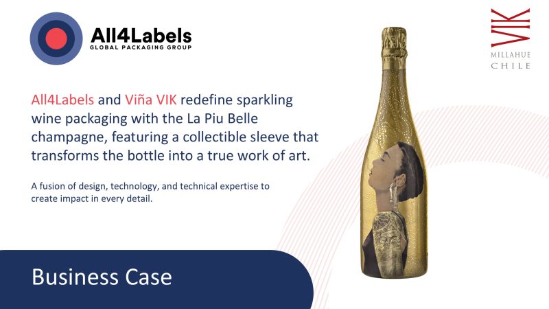 Elevating Premium Presence: All4Labels & La Piu Belle Champagne A Sensory Expression of Elegance in the Chilean Market